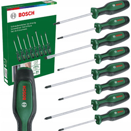 Zestaw 8 Różnych Wkrętaków Ręcznych Bosch