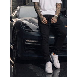 Spodnie męskie jeansowe joggery czarne Denley Isacco