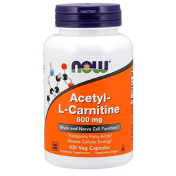 NOW Foods Acetylo-L-karnityna 500 mg 100 kaps