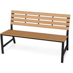 Ławka ogrodowa 130 cm Tarzo - Beżowa