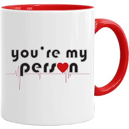 Filiżanka z napisem "You''re my person" kubki miłosne
