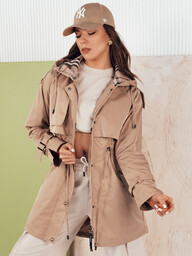 Kurtka damska parka MOZA beżowa Dstreet TY4283-XXL