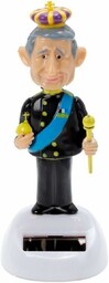 Puckator LTD. King Charles solarna figurka króla czarna/żółta/niebieska,