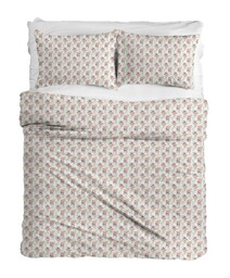 Matex Pościel flanelowa 140x200 F-83A Różyczki drobne kremowa