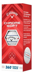 Piłki golfowe CALLAWAY CHROME SOFT 2024 (białe, 360