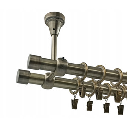 Karnisz Sufitowy Złoto Antyk 19+19mm Luna 300cm