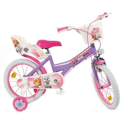 NICKELODEON Rower dziecięcy Psi Patrol 16 cali Fioletowy