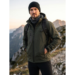 Kurtka męska softshell khaki Denley Lotario