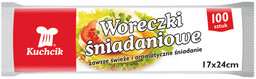 Woreczki śniadaniowe 17x24cm 100szt