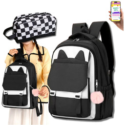 Plecak Szkolny Młodzieżowy Kot Kotek Cat Dla Dziewczynki