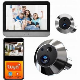 Wizjer Kamera Judasz Full Hd Wifi Tuya Wideodomofon