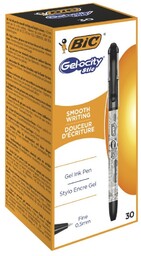 Długopis żelowy Gel-ocity Stic BIC czarny 30szt BOX