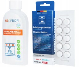 Odkamieniacz 250ml tabletki czyszczące 10szt do ekspresu Bosch