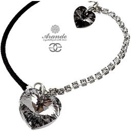 Kryształy Bransoletka Comet Heart Srebro