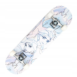 Deskorolka Drewniana Duża 79cm Frozen Elsa do 80kg