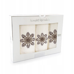 Komplet ręczników Rozeta Zwoltex Ecru trzyczęściowy