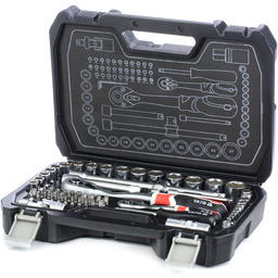 YATO YT-38782 Zestaw kluczy nasadowych Stal chromowo-wanadowa, Szczelina,