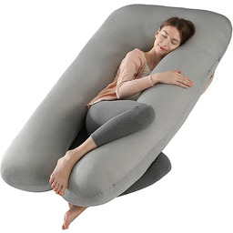 Amagoing Chłodząca poduszka ciążowa do spania, 145 cm,