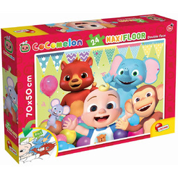 Lisciani, puzzle, Dwustronne Puzzle Podłogowe Warzywa Pomagają Nam