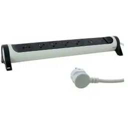 Legrand 049421 5 gniazd 1,5m Biało-grafitowy Listwa antyprzepięciowa