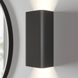 Kinkiet Bergen Nowodvorski Lighting, możliwość ściemniania, czarny, salon