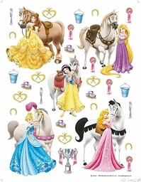 Naklejka ścienna DK 1773 Disney Princess księżniczka