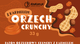 Baton orzech crunchy w czekoladzie 33g