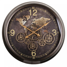 Zegar metalowy ścienny duży 62x62x10,5 138615