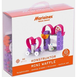 Klocki Mini Waffle Księżniczka zestaw średni 90 el.
