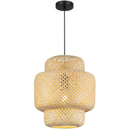 MILAGRO Lampa wisząca HESTIA ML1808 oprawa bambusowa