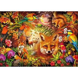 Schmidt Spiele 59795 kwiaty, futro i pióra, puzzle,