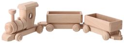 ČistéDřevo Pociąg z wagonami drewniany