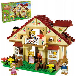 Klocki Konstrukcyjne Unico Maximilian Families Domek Misiów 155