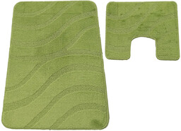 Profeos Jasnozielony komplet dywaników łazienkowych T0-H44
