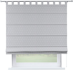 Roleta rzymska Verona, wzór sześcianów na szarym tle,