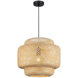 MILAGRO Lampa wisząca HESTIA ML1809 oprawa bambusowa
