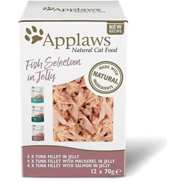 Applaws Cat Pouch J Adult Multipack Fish 12x70g