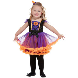 Toddler Pumpkin Witch Costume, Orange