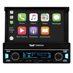 Radio samochodowe 1DIN LCD Android Auto Apple CarPlay