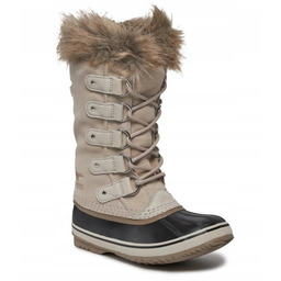 Sorel Śniegowce Beżowe Sznurowane Damskie Wysokie ze Skórą