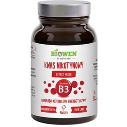 Biowen Kwas nikotynowy Witamina B3 proszek, 120g ->