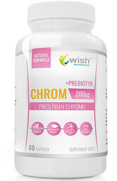 Wish Chrom Pikolinian Chromu + Prebiotyk, 60 kapsułek