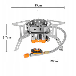 Kuchenka Polowa Turystyczna Mocna 3 Dysze Etui Antywstrząsowe