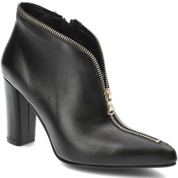 Simen Czarne Botki Modne Buty Damskie