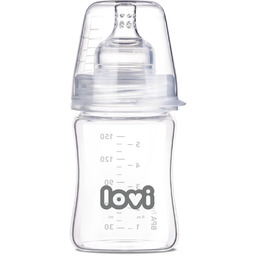 LOVI Butelka do karmienia szklana dla niemowląt 150