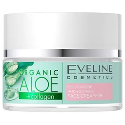 EVELINE_Organic Aloe + Collagen nawilżająco-łagodzący krem-żel do każdego