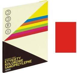 ETYKIETY PAPIEROWE 210x297 GRAND CZERWONE 25szt.