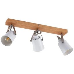 Lindby - Blana 3 Lampa Sufitowa White/Wood