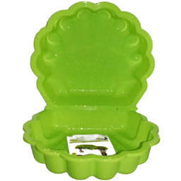 Piaskownica/muszla basenowa z pokrywą, 1 szt., Zielone