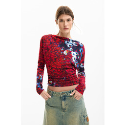 cienki sweter w stokrotki